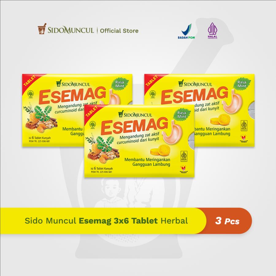 Sido Muncul Esemag 3x6 Tablet - Sakit Perut Lambung Maag Perih