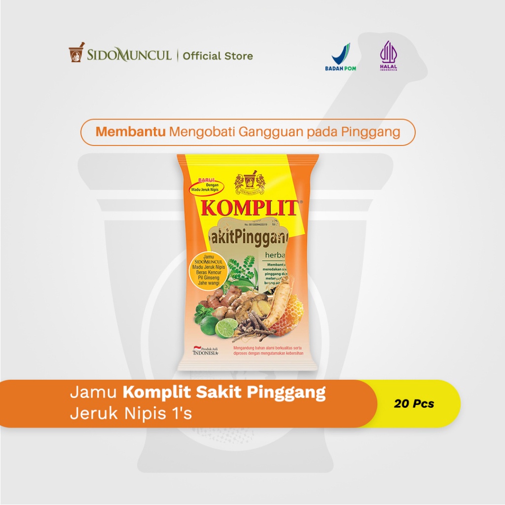Jamu Komplit Sakit Pinggang Jeruk Nipis Jeruk Nipis 20's