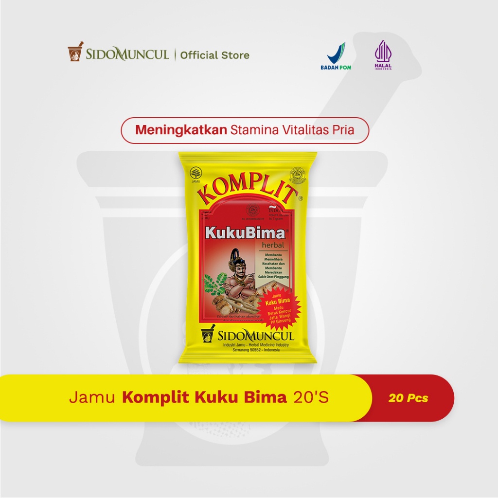 Jamu Komplit Kuku Bima 20's Meningkatkan Stamina Vitalitas Pria