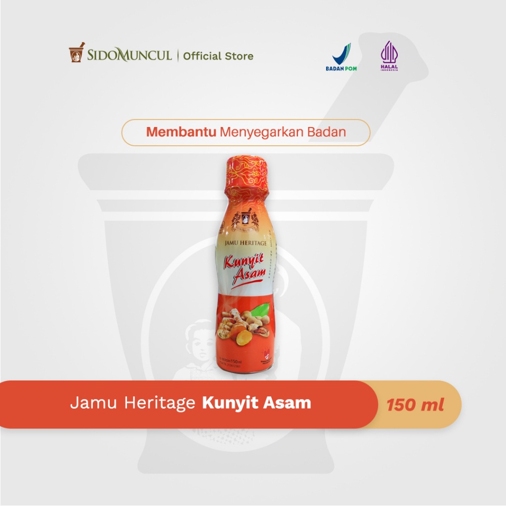 Jamu Heritage Kunyit Asam 150ml Sido Muncul Menyegarkan Badan