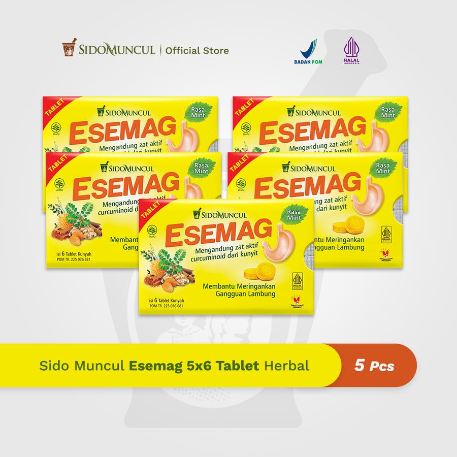 Sido Muncul Esemag 5x6 Tablet - Sakit Perut Lambung Maag Perih