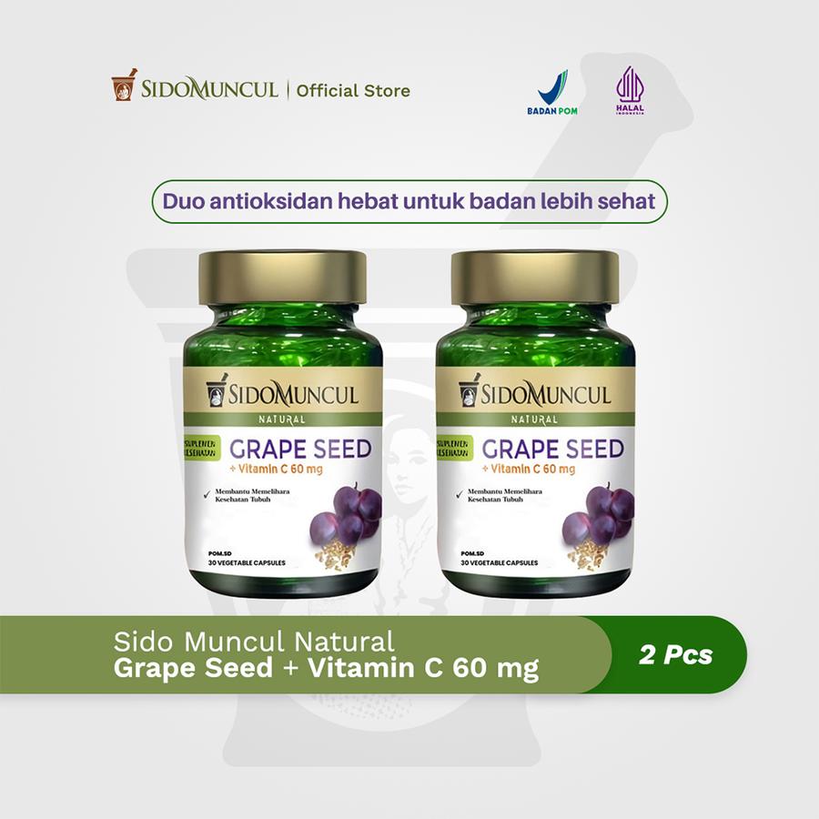 Twin Pack Sido Muncul Natural Grape Seed + Vit C