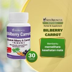 Sido Muncul Herbal Bilberry Carrot 30 Kapsul - Mata Sehat Segar