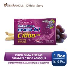 Kuku Bima Ener-G Vit C1000 Anggur 6's - Minuman Berenergi Vitamin