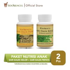 Paket Nutrisi Anak - Sari Daun Kelor (50'k) + Sari Daun Pepaya (50'k)