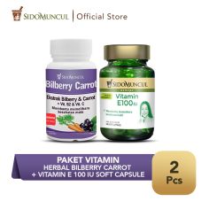 Paket Vitamin - Vitamin E100 (50'k) + Bilberry Carrot (30'k)