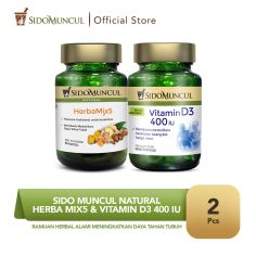 Sido Muncul Natural HerbaMix5 + Vitamin D3 400 IU Soft Capsule
