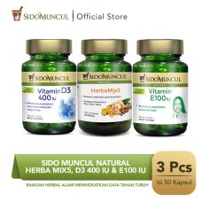 Sido Muncul Natural HerbaMix5 + Vitamin D3 400 IU + Vitamin E100 IU