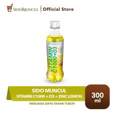 Sido Muncul Vitamin C1000 + D3 + Zinc Lemon 300ml - Daya Tahan Tubuh