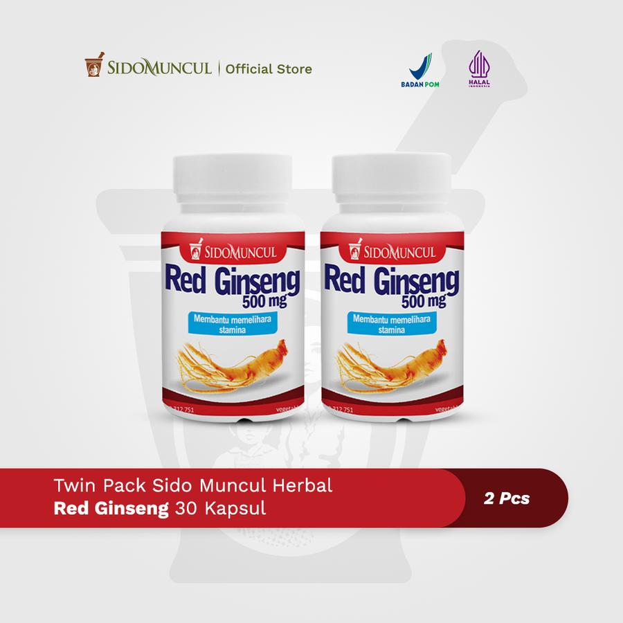 Twin Pack Sido Muncul Herbal Red Ginseng 30'k - Membantu Stamina Pria