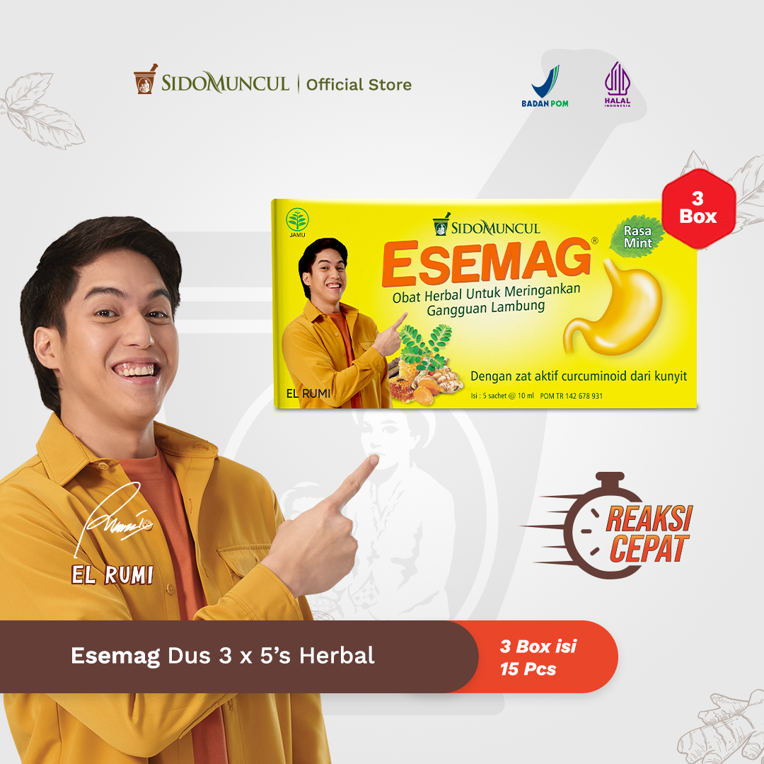 Sido Muncul Esemag Cair 3x5's - Sakit Perut Lambung Maag Perih