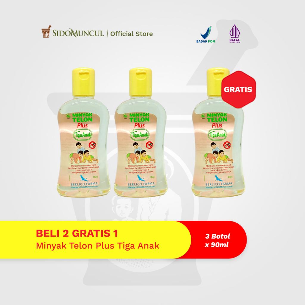 [BUY 2 GET 1] Minyak Telon Plus Tiga Anak 90mL