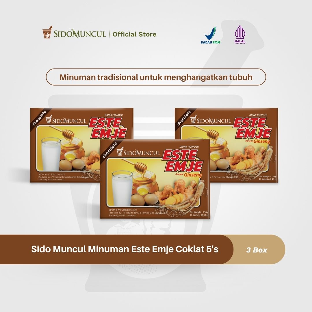 Sido Muncul Minuman Este Emje Coklat 3x5's - Menghangatkan Tubuh