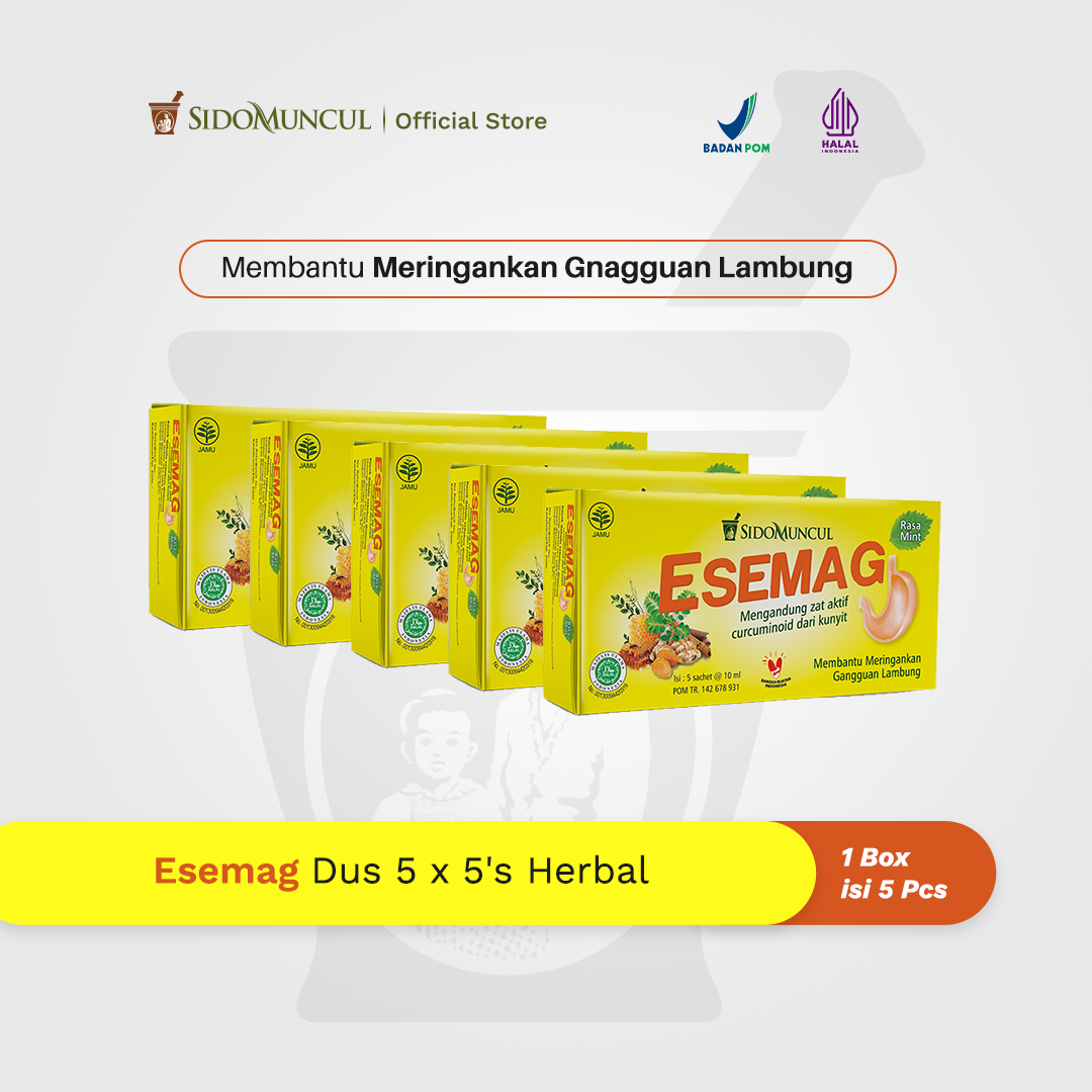 Sido Muncul Esemag Cair 5x5's - Sakit Perut Lambung Maag Perih