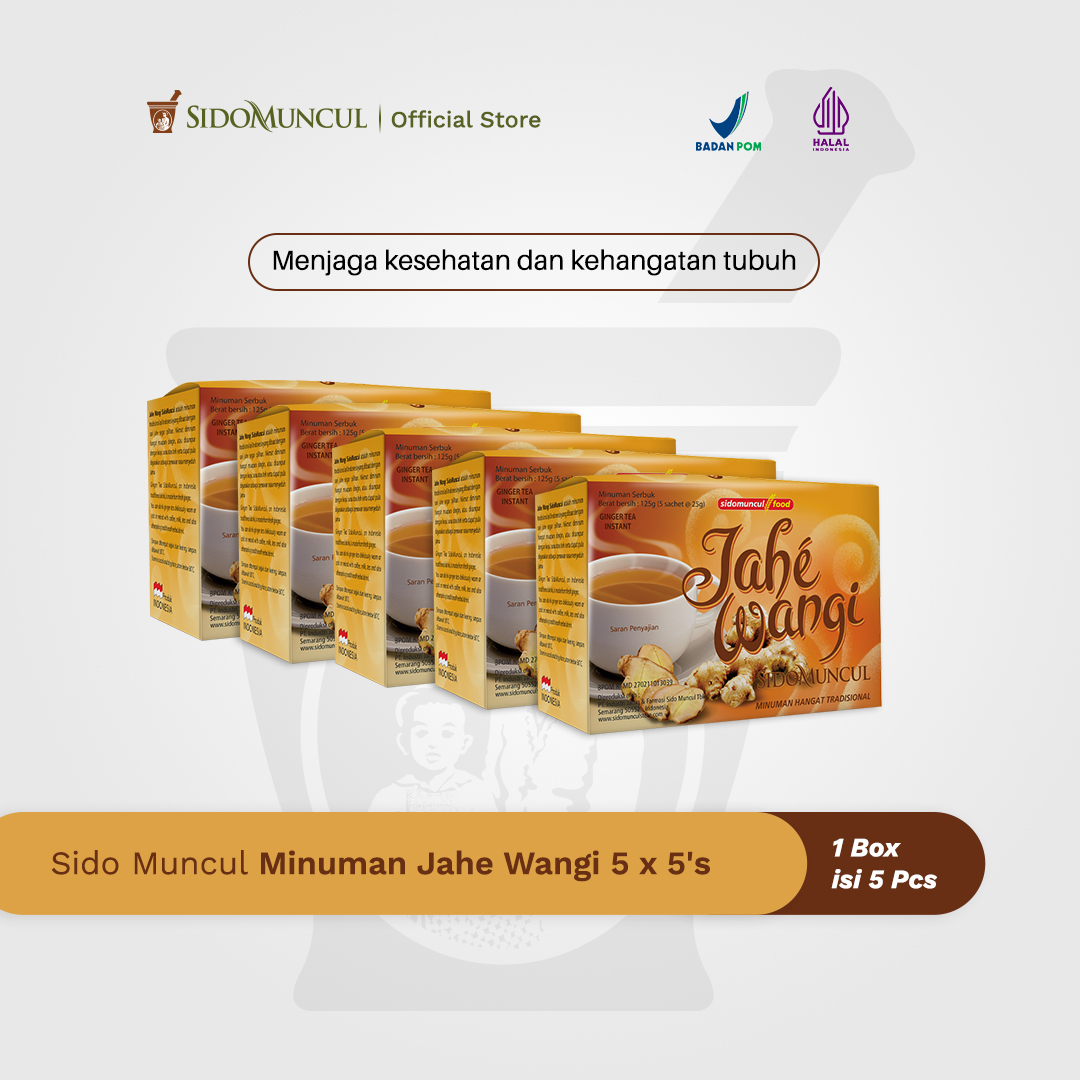 Sido Muncul Minuman Jahe Wangi 5x5's - Membantu Menghangatkan Badan