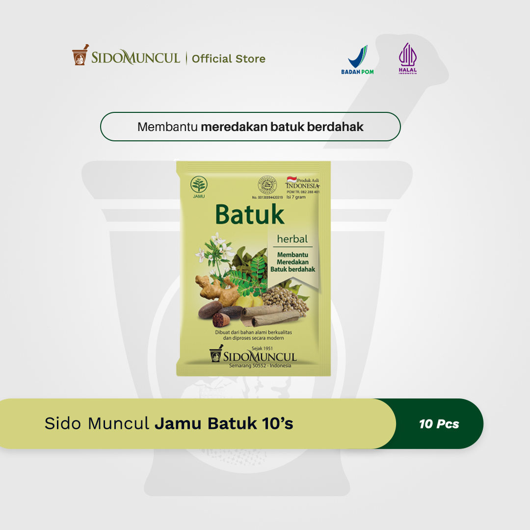 Sido Muncul Jamu Batuk 10's Herbal - Untuk Batuk Berdahak