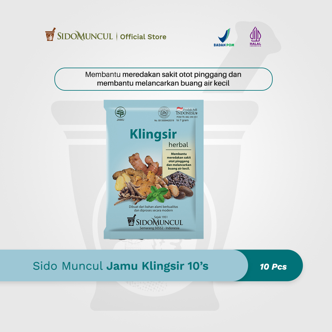 Sido Muncul Jamu Klingsir 10's - Air Seni Tidak Lancar Keringat Dingin