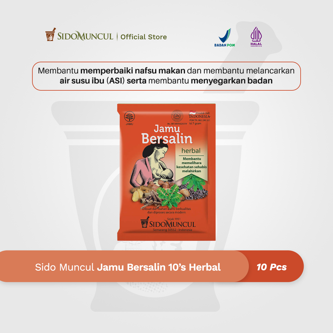 Jamu Bersalin 10's Herbal - Kesehatan Setelah Melahirkan