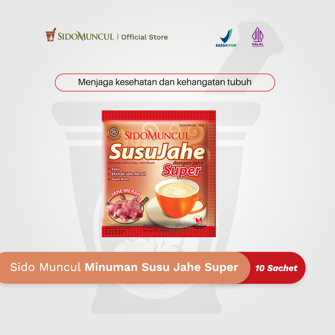 Sido Muncul Minuman Susu Jahe Super 10s Kesehatan dan Kehangatan Tubuh