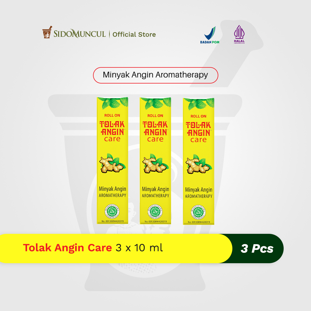 Tolak Angin Care 3x10 ml Minyak Angin Aromaterapi - Hilangkan Gatal