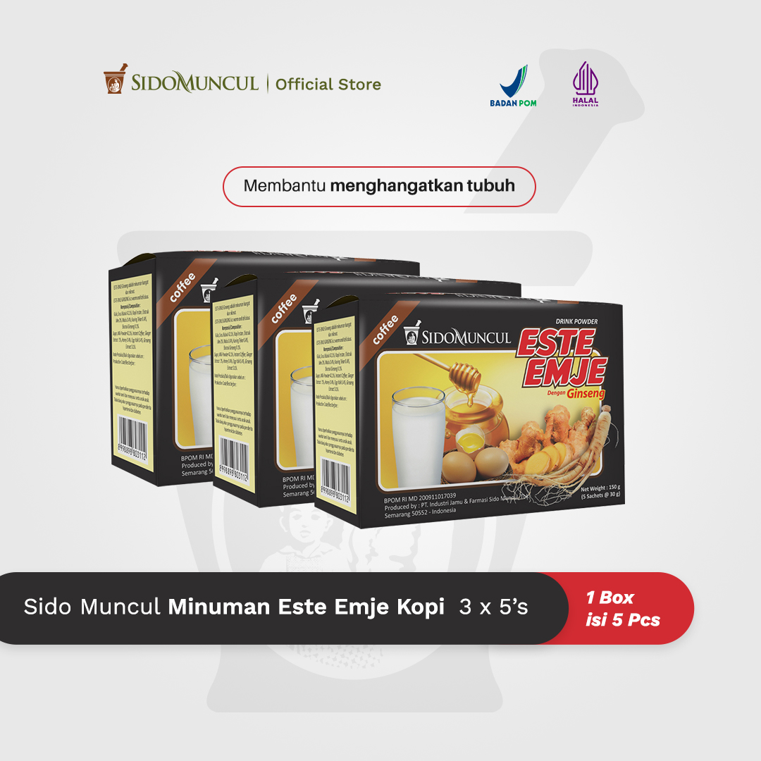 Sido Muncul Minuman Este Emje Kopi 3x5's - Menghangatkan Tubuh