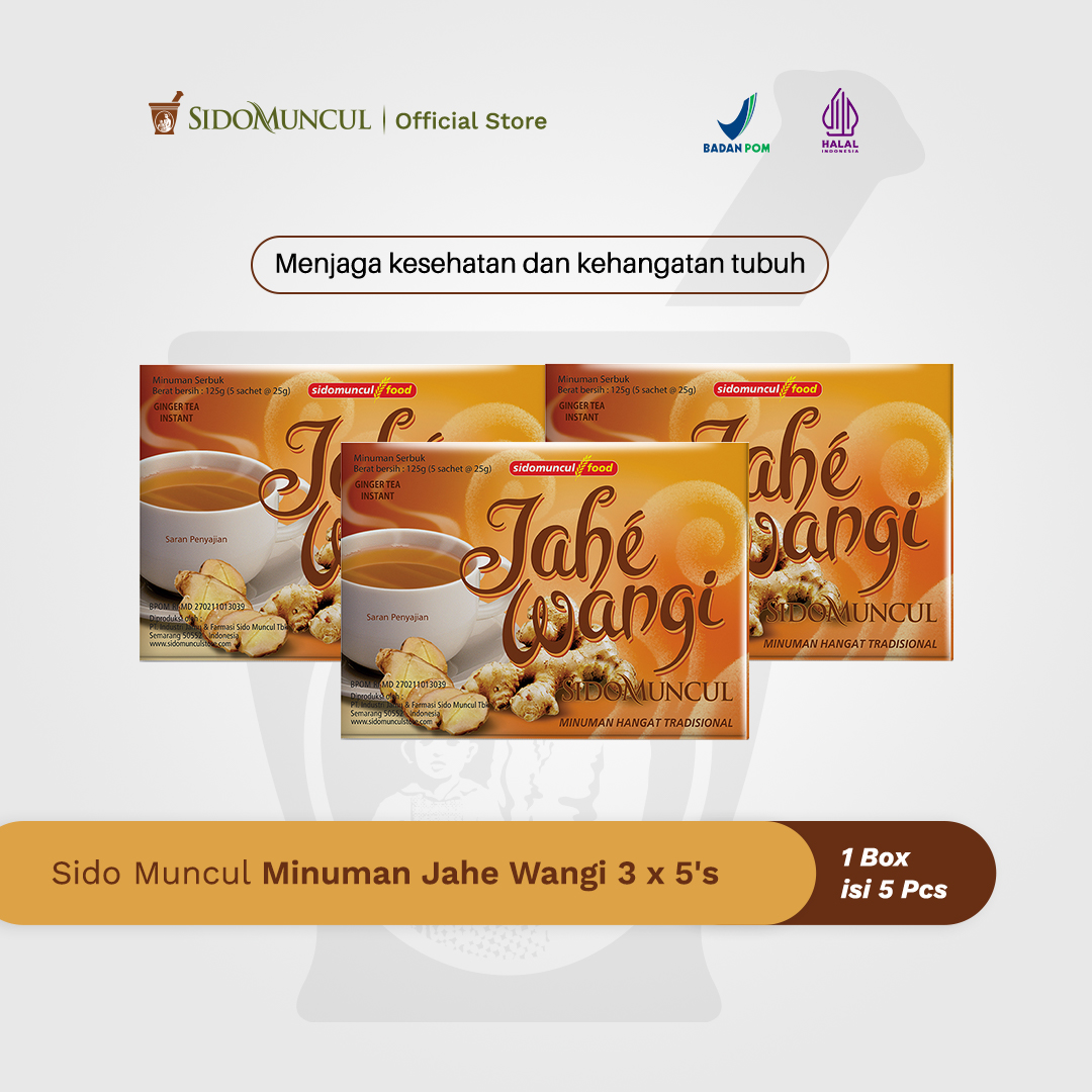 Sido Muncul Minuman Jahe Wangi 3x5's - Membantu Menghangatkan Badan