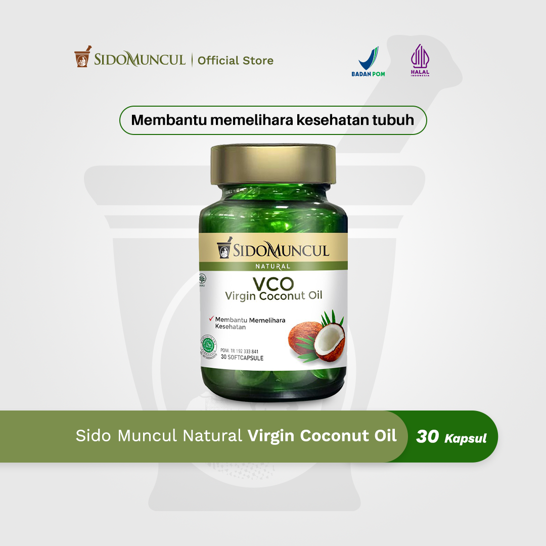 Sido Muncul Natural Virgin Coconut Oil Soft Capsule 30 Kapsul