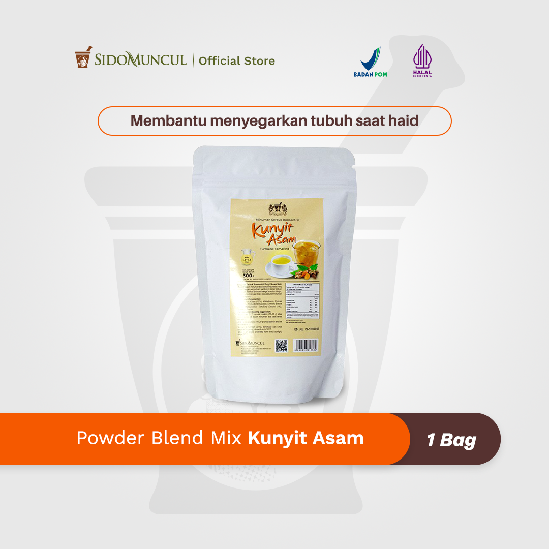 Powder Blend Mix Kunyit Asam Menurunkan Berat Memperlancar Haid