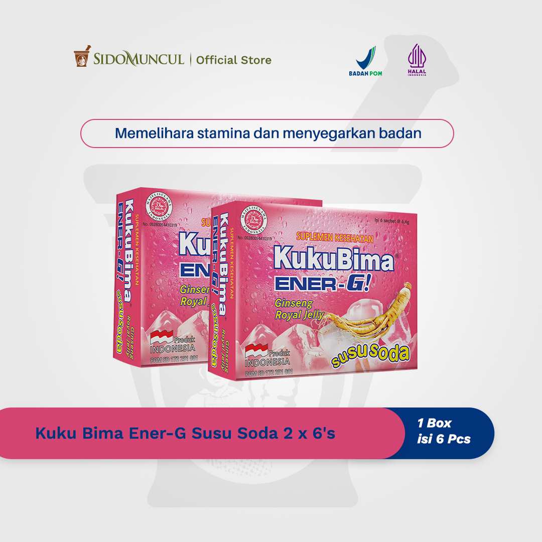 Kuku Bima Ener-G Susu Soda 2x6's - Minuman Berenergi Penambah Stamina