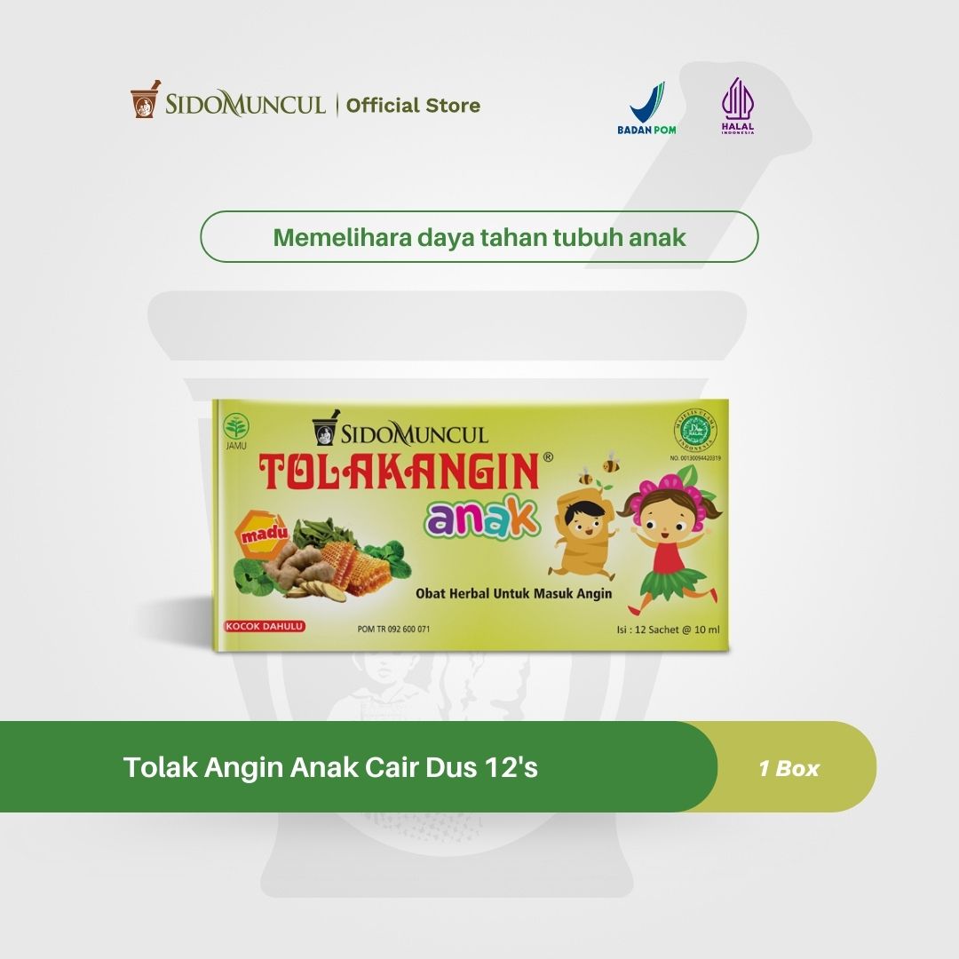 Tolak Angin Anak Cair Dus 12's Masuk Angin Perut Kembung Mual