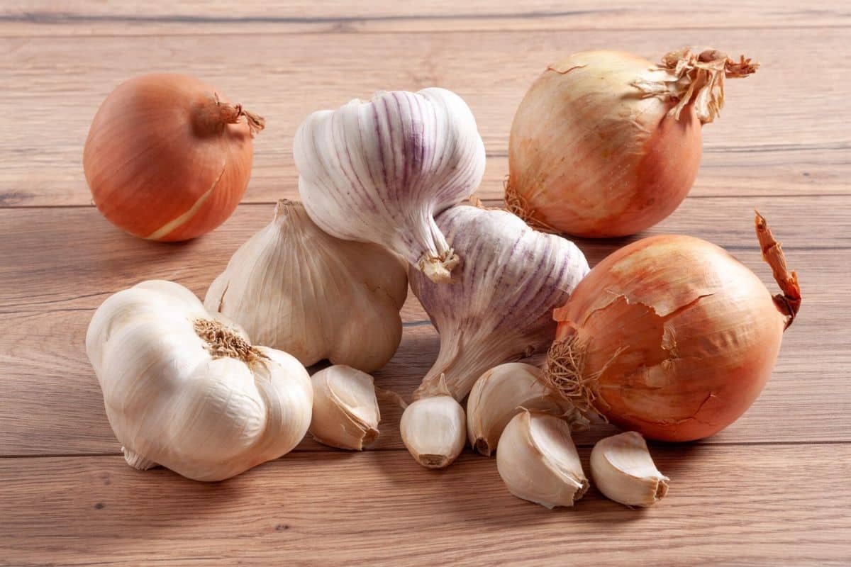 Bawang bombay dan bawang putih