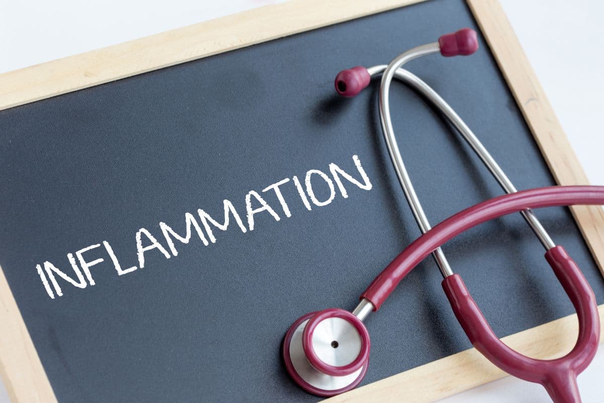 Papan tulis dengan tulisan inflamasi