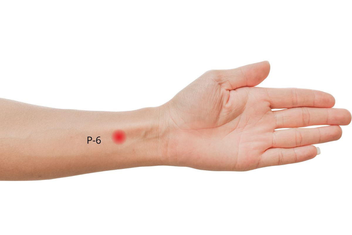 Titik P-6 di tangan