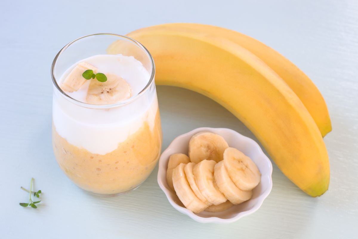 Segelas smoothies pisang