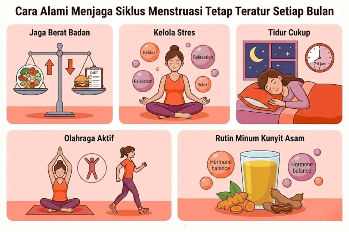 Cara alami menjaga siklus menstruasi tetap teratur