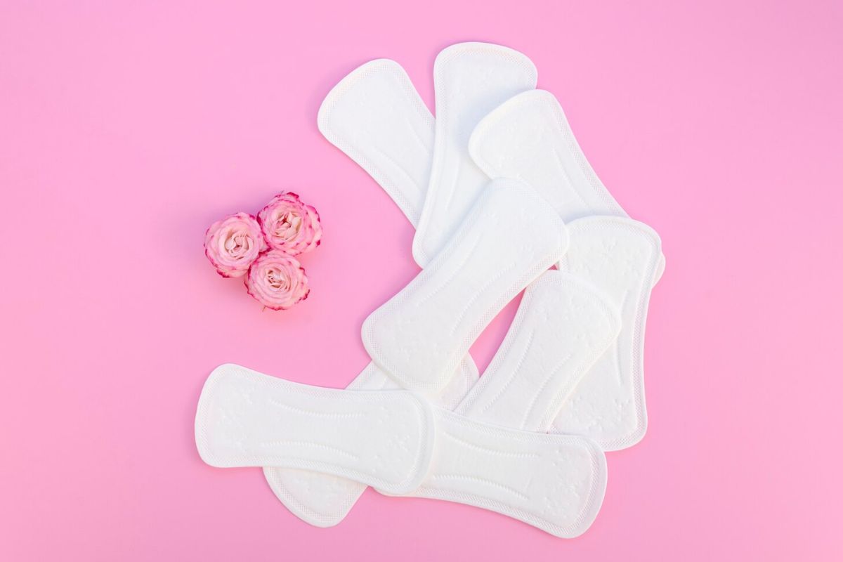 Tumpukan sanitary pads