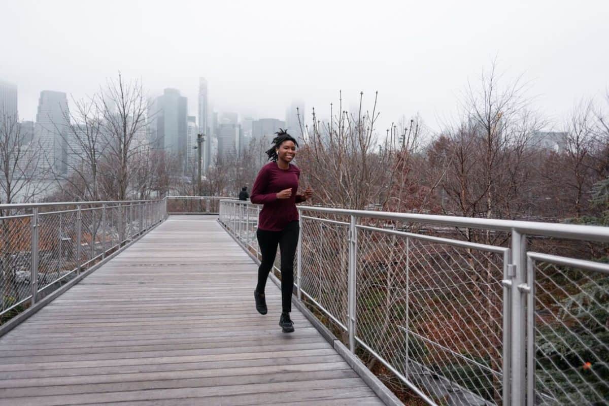 Jogging di hari yang dingin