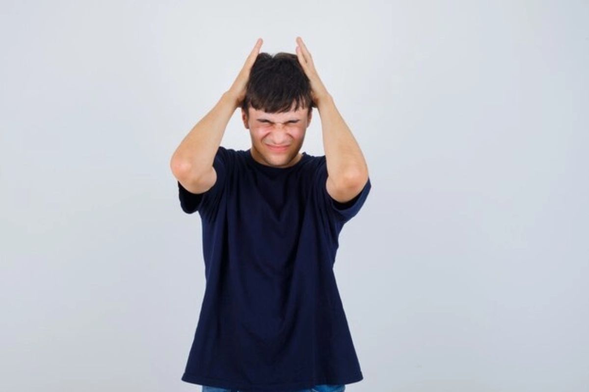 orang yang sedang stress