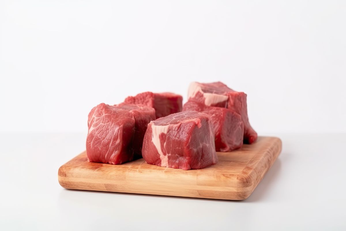 beberapa potong daging sapi