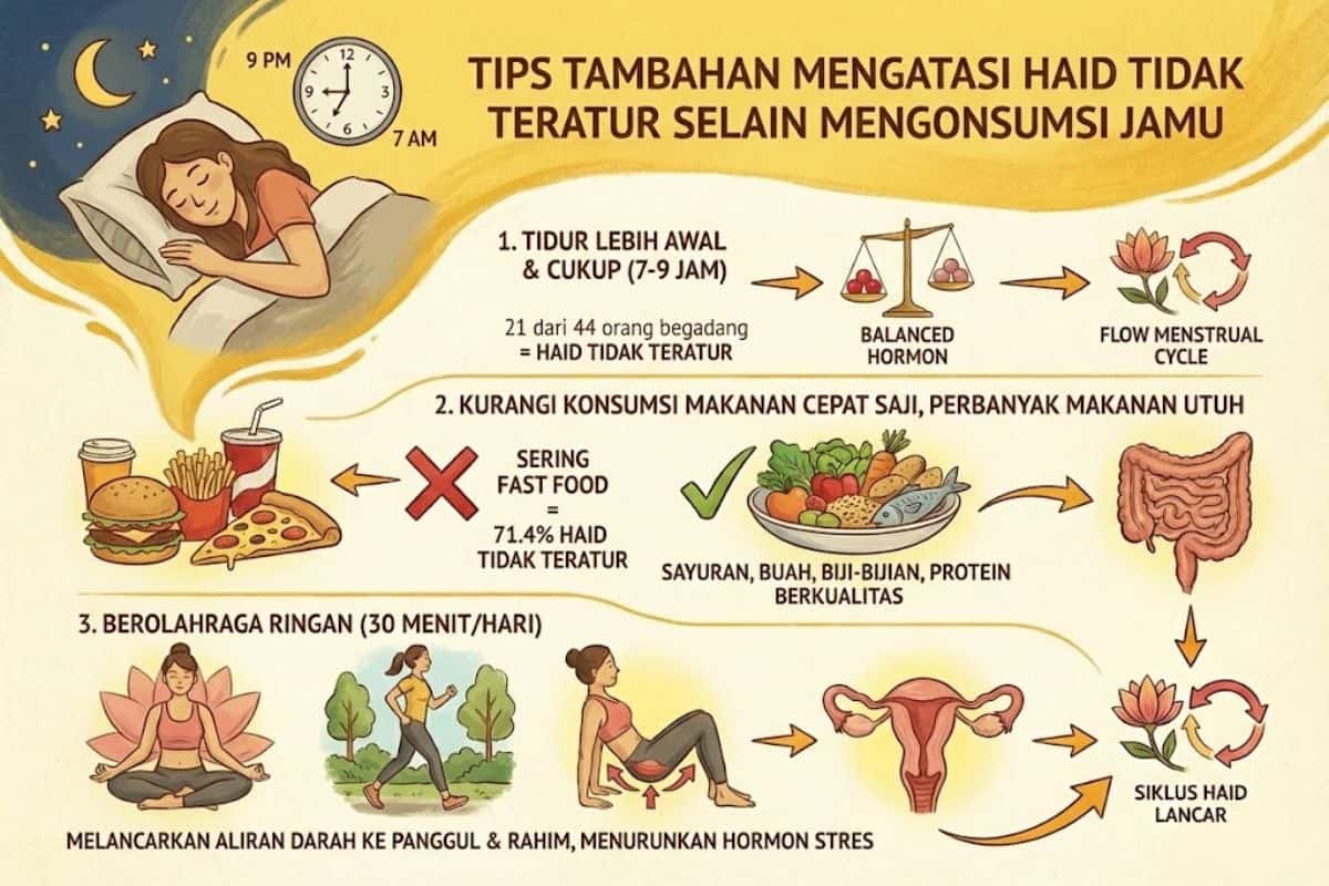 Tips mengatasi haid tidak teratur dan lancar